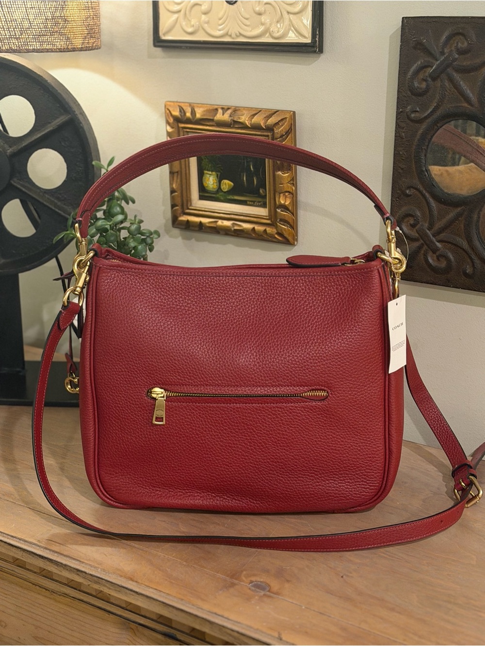 Coach Cary Shoulder Bag CC435 – Cherry NWT ❤️
